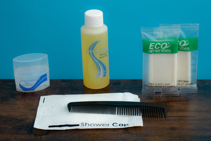14 Piece Premium Wholesale Hygiene Kits - Travel Toiletry Supplies - Bulk Case of 48
