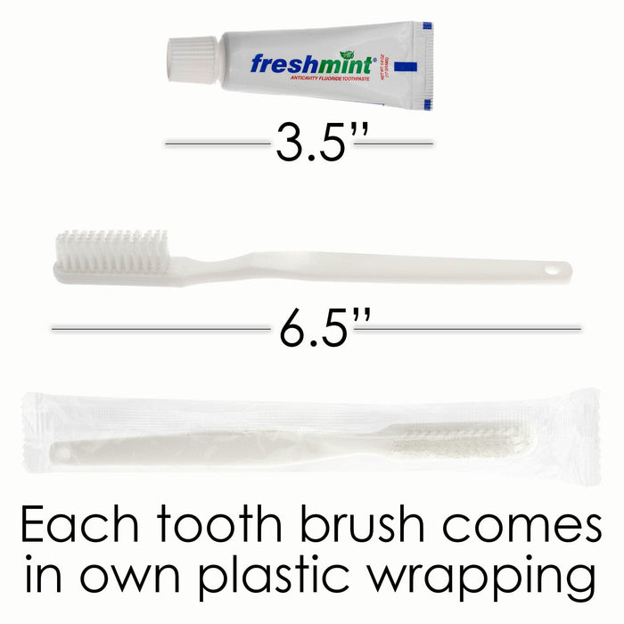 14 Piece Premium Wholesale Hygiene Kits - Travel Toiletry Supplies - Bulk Case of 48