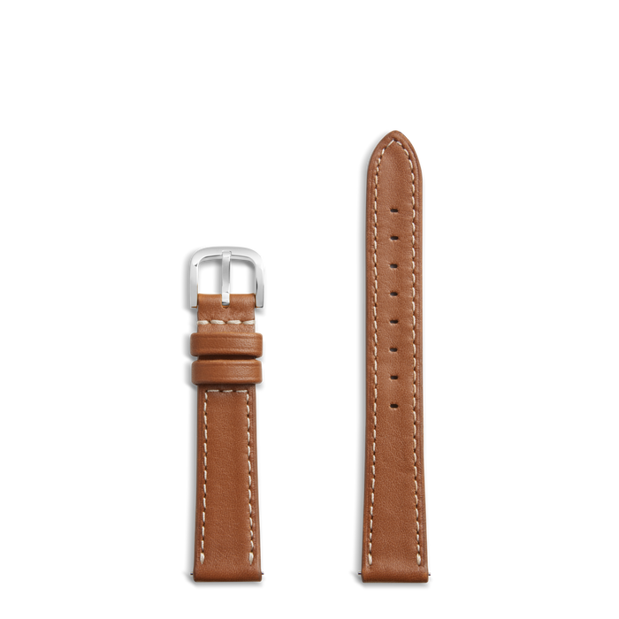16mm Leather Watch Strap - Tan
