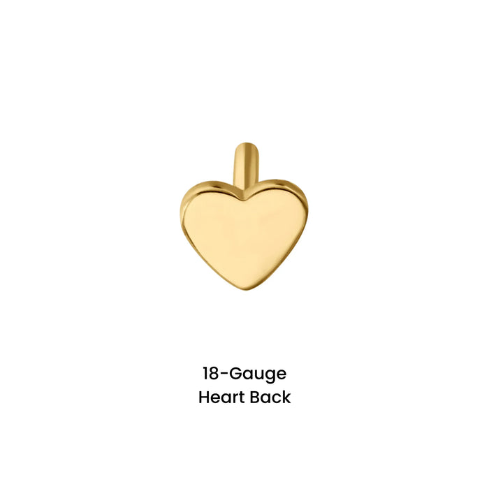 Gold / Heart / 5mm