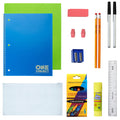18 Piece Premium Pre-Packaged Wholesale School Supply Kits - Bulk Case of 24 Kits