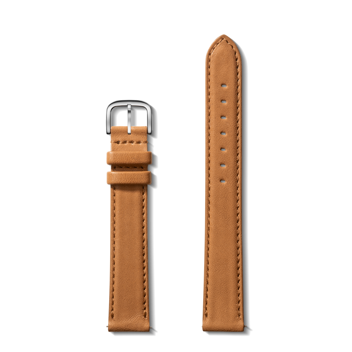 18mm Bourbon Leather Watch Strap - Extra Long - Bourbon