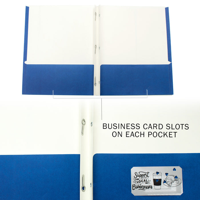2 Pocket Wholesale Folders for School - 7 Assorted Colors - Bulk Case of 100 Folders