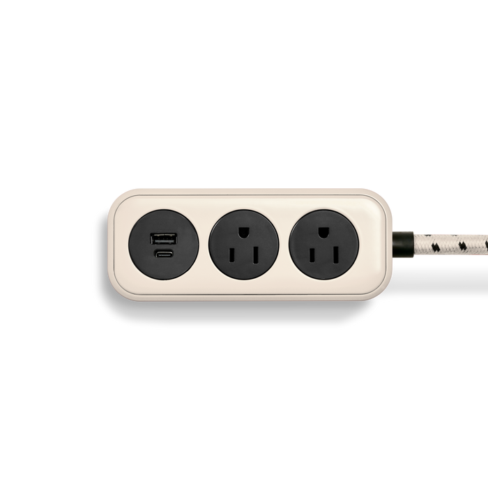 2 Port Power Supply - Cream