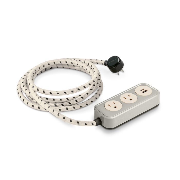 2 Port Power Supply - Stone