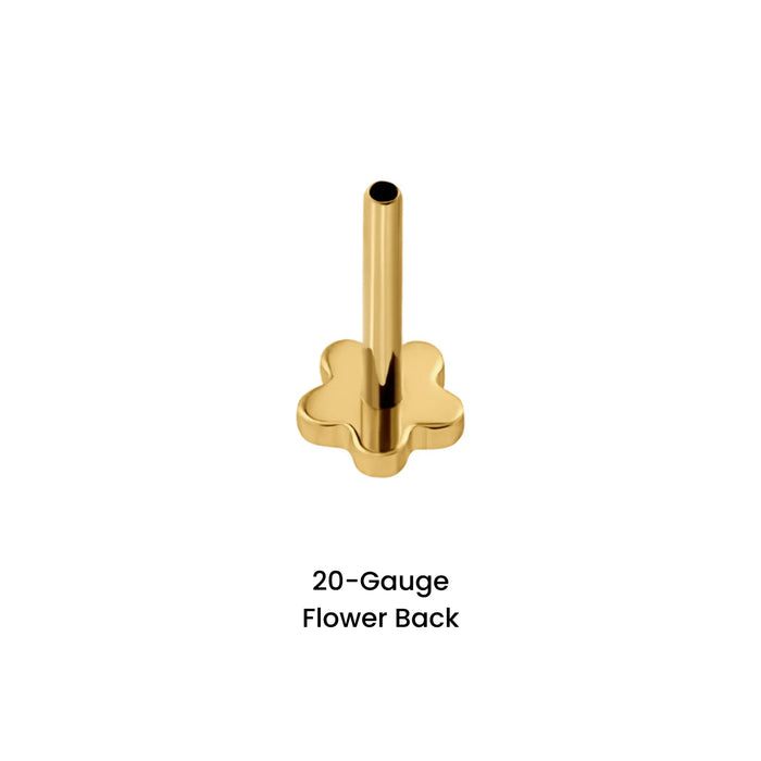 20 Gauge Special Shapes Flat Back Earring Back (Choose a Length)