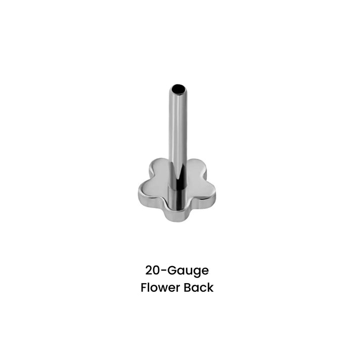 20 Gauge Special Shapes Flat Back Earring Back (Choose a Length)