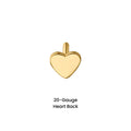 20 Gauge Special Shapes Flat Back Earring Back (Choose a Length)