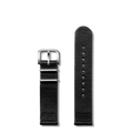 20mm Black G10 Nylon Watch Strap - Black