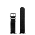 20mm Black Split Nylon Apple Watch Strap - Black