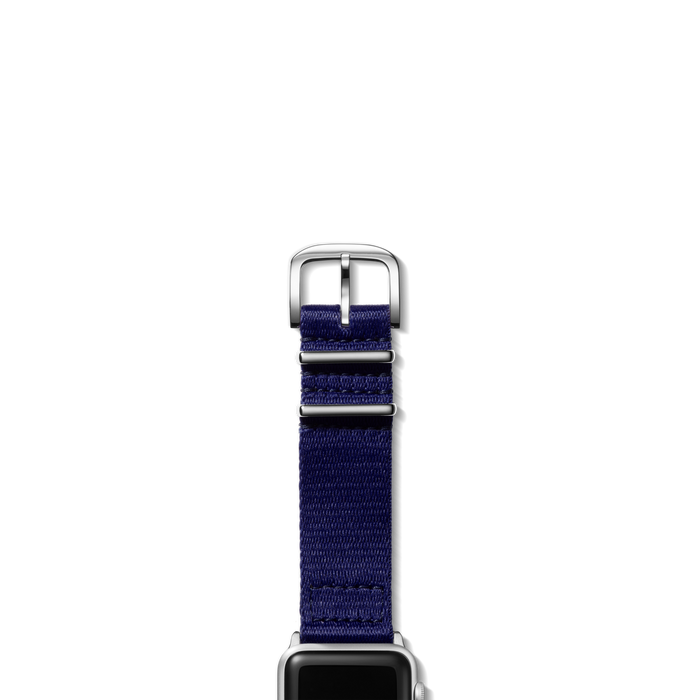 20mm Black Split Nylon Apple Watch Strap - Black