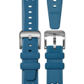 20mm Blue Rubber Watch Strap - Blue