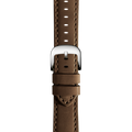 20mm Dark Nut Brown Leather Watch Strap - Dark Nut Brown