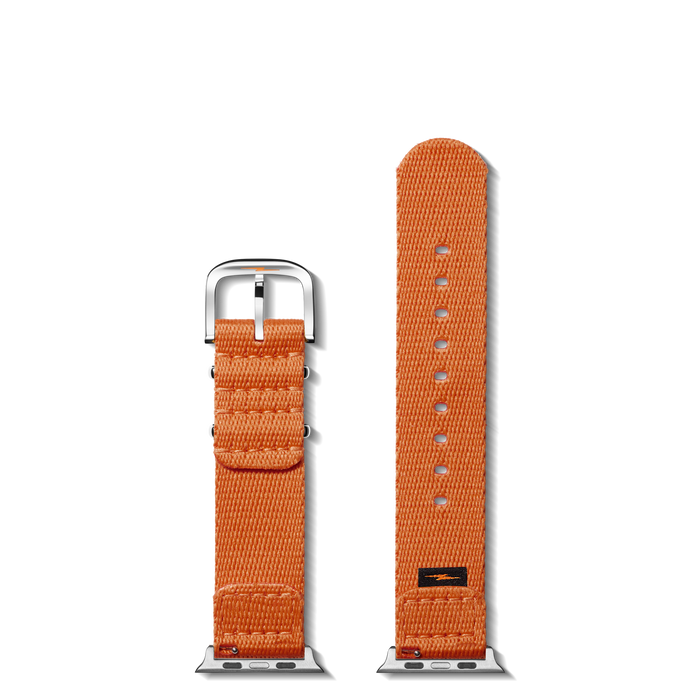 20mm Orange Split Nylon Apple Watch Strap - Orange