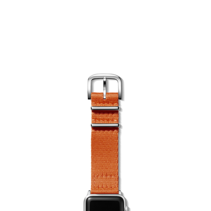 20mm Orange Split Nylon Apple Watch Strap - Orange