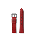 20mm Pop Red Leather Watch Strap - Pop Red