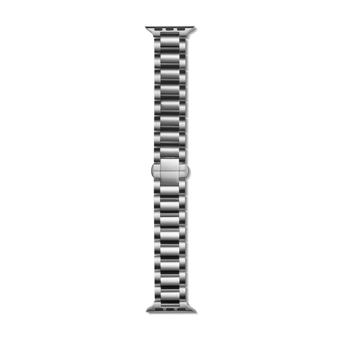 20mm Stainless Steel 3-Link Apple Watch Bracelet - Stainless Steel