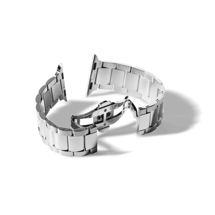 20mm Stainless Steel 3-Link Apple Watch Bracelet - Stainless Steel