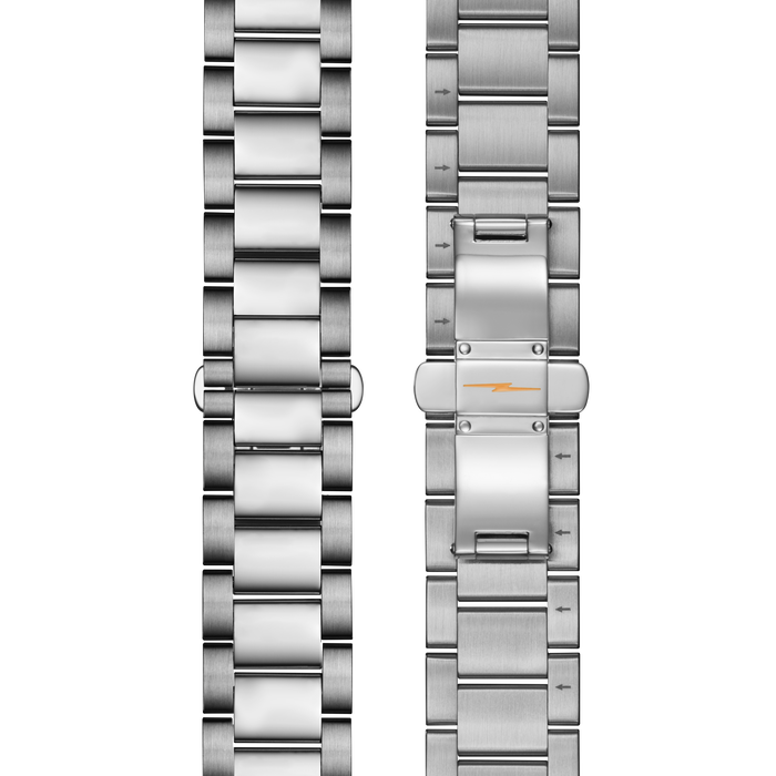 20mm Stainless Steel 3-Link Bracelet - Stainless Steel