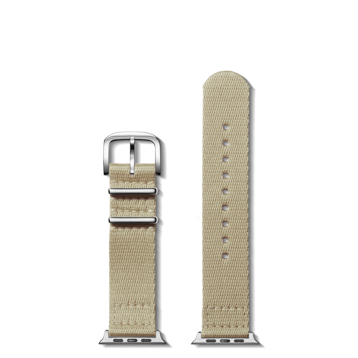 20mm Tan Split Nylon Apple Watch Strap - Tan