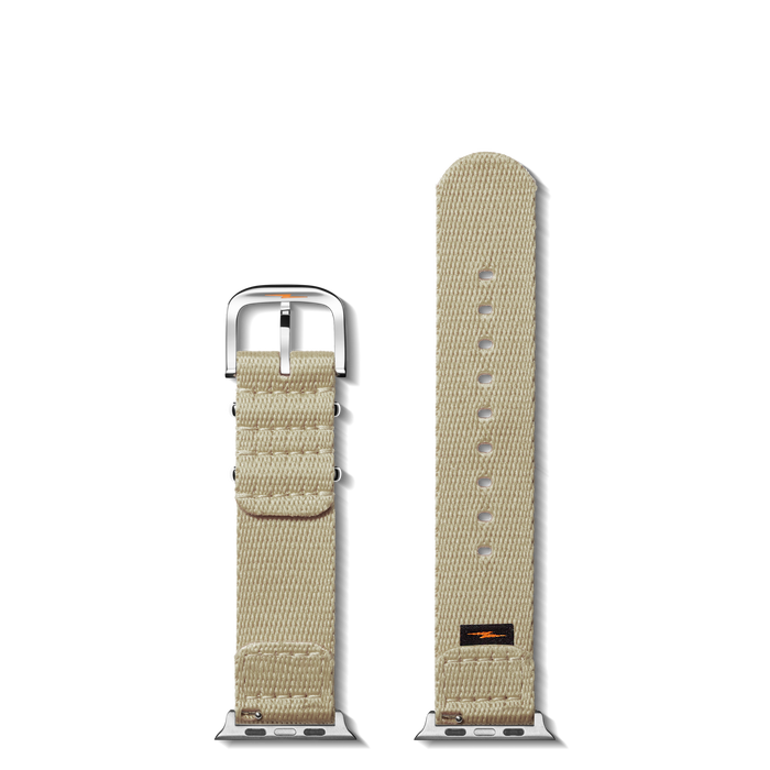 20mm Tan Split Nylon Apple Watch Strap - Tan