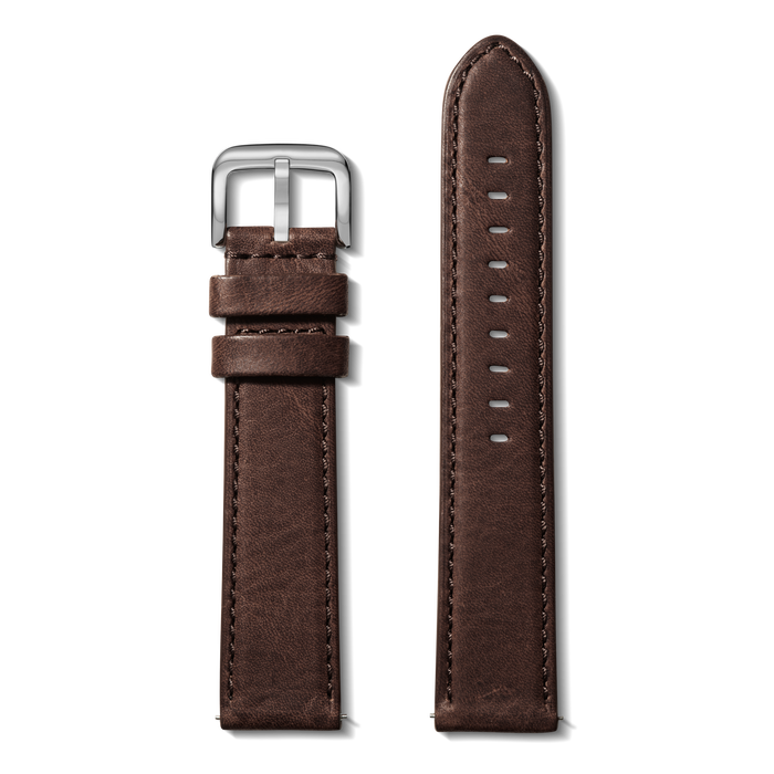 22mm Cattail Leather Watch Strap (XL) - Cattail