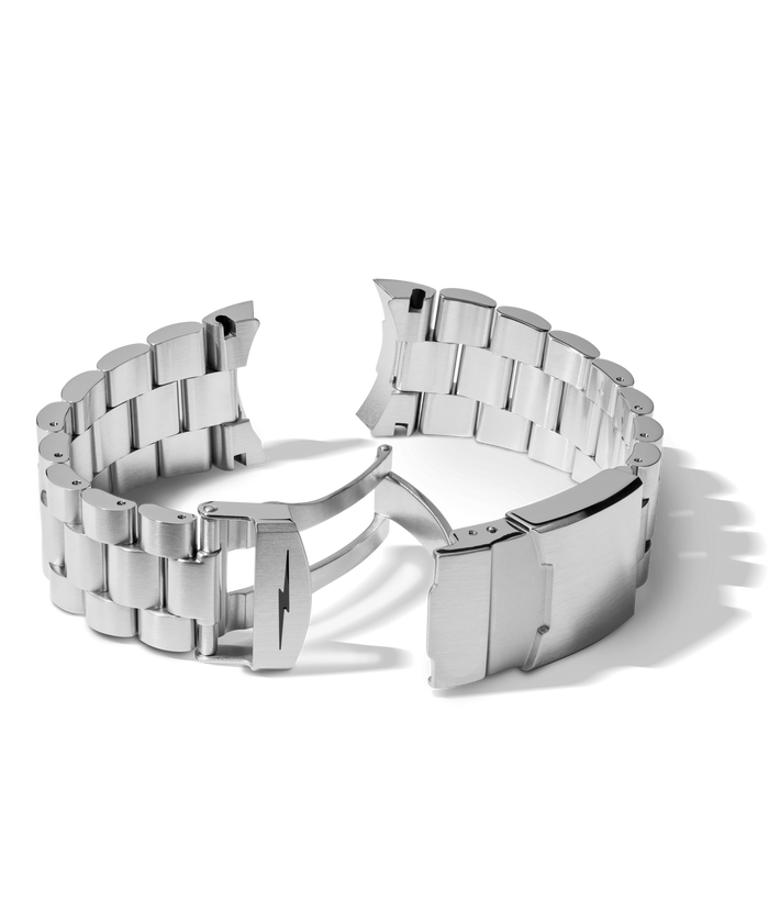 22mm Monster Stainless Steel 3-Link Bracelet - Stainless Steel