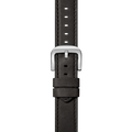 24mm Grizzly Black Leather Watch Strap - Grizzly Black