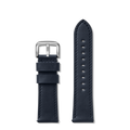 24mm Navy Leather Watch Strap - Navy