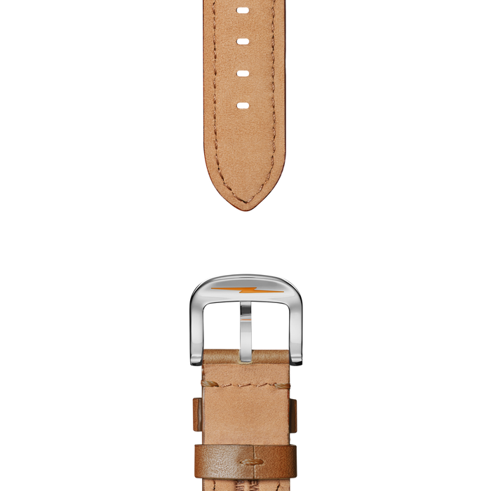24mm Tan Leather Watch Strap - Tan