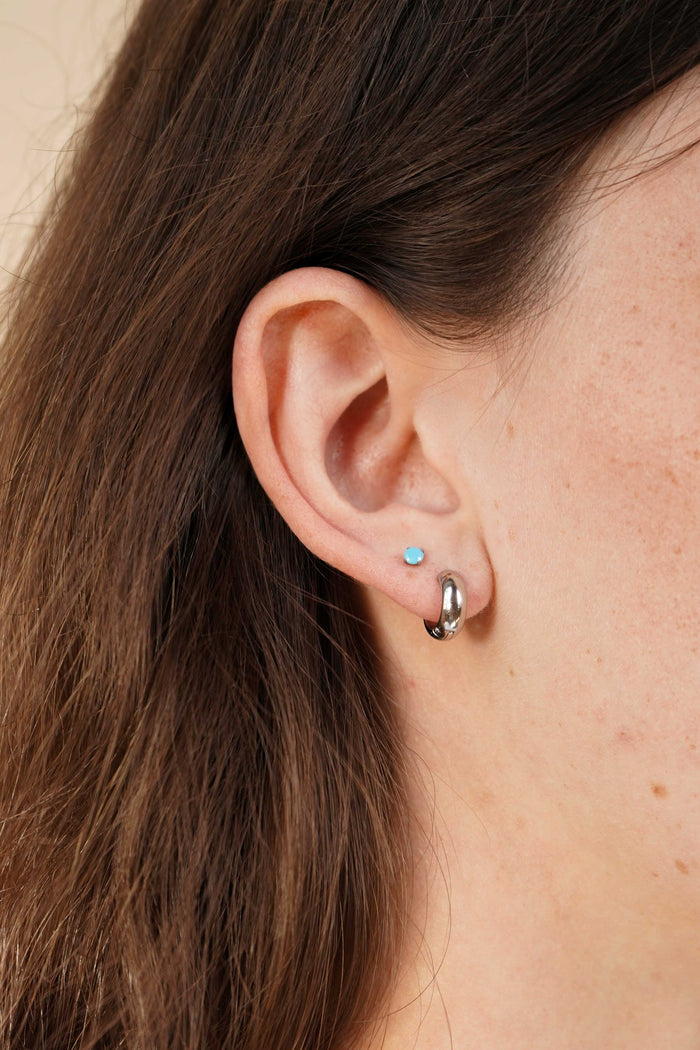3mm Blue Lagoon Flat Back Stud