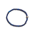 4mm Beaded Lapis Bracelet - Lapis