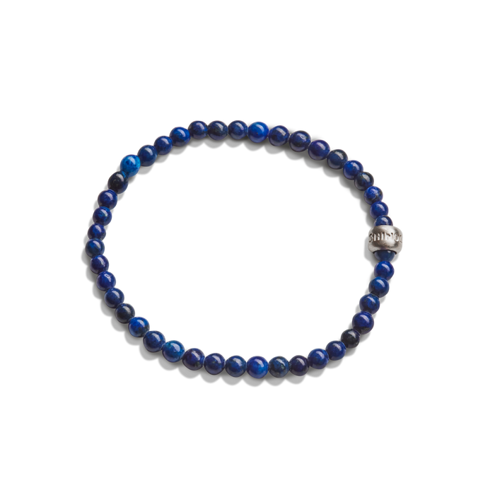 4mm Beaded Lapis Bracelet - Lapis