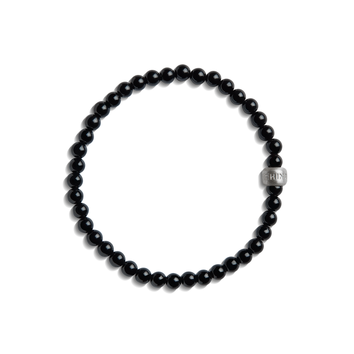 4mm Beaded Onyx Bracelet - Onyx