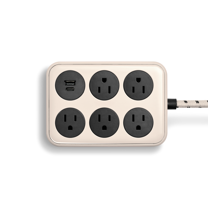 5 Port Power Supply - Cream