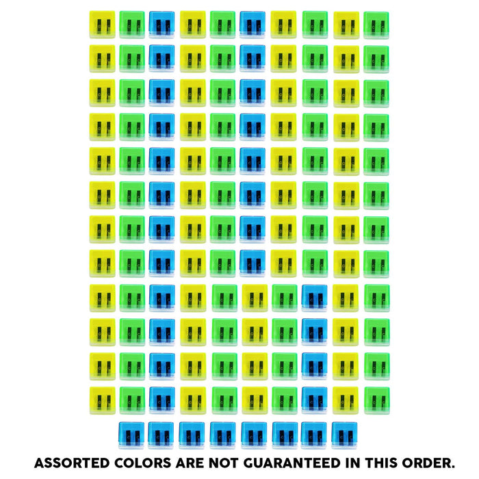 96 Double Hole Pencil Sharpeners- Bulk School Supplies Wholesale Case of 96 Sharpeners