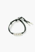 Abacus Single Wrap Bracelet Green