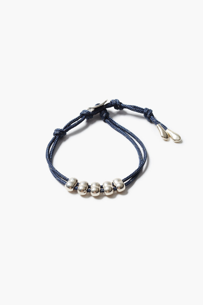 Abacus Single Wrap Bracelet Navy
