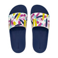 Abstract Print Slide Sandals