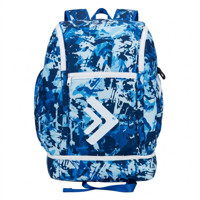 Abstract Print Sports Backpack With Shoe Compartment