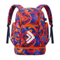 Abstract Sports Backpack With Shoe Compartment