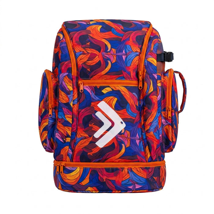 Abstract Sports Backpack With Shoe Compartment