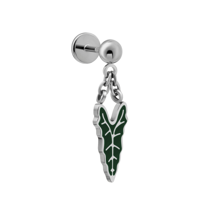 Alocasia Dangle Flat Back Stud