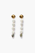 Amour Spiral Tiered Earrings Labradorite