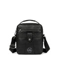 An Faux Leather Crossbody Bag With Front Zip Pocket