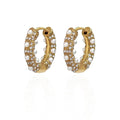 Angelic Diamond and Pearl Hoops
