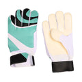Aqua And Goalkeeper Gloves With Latex Grip Palm Size 6