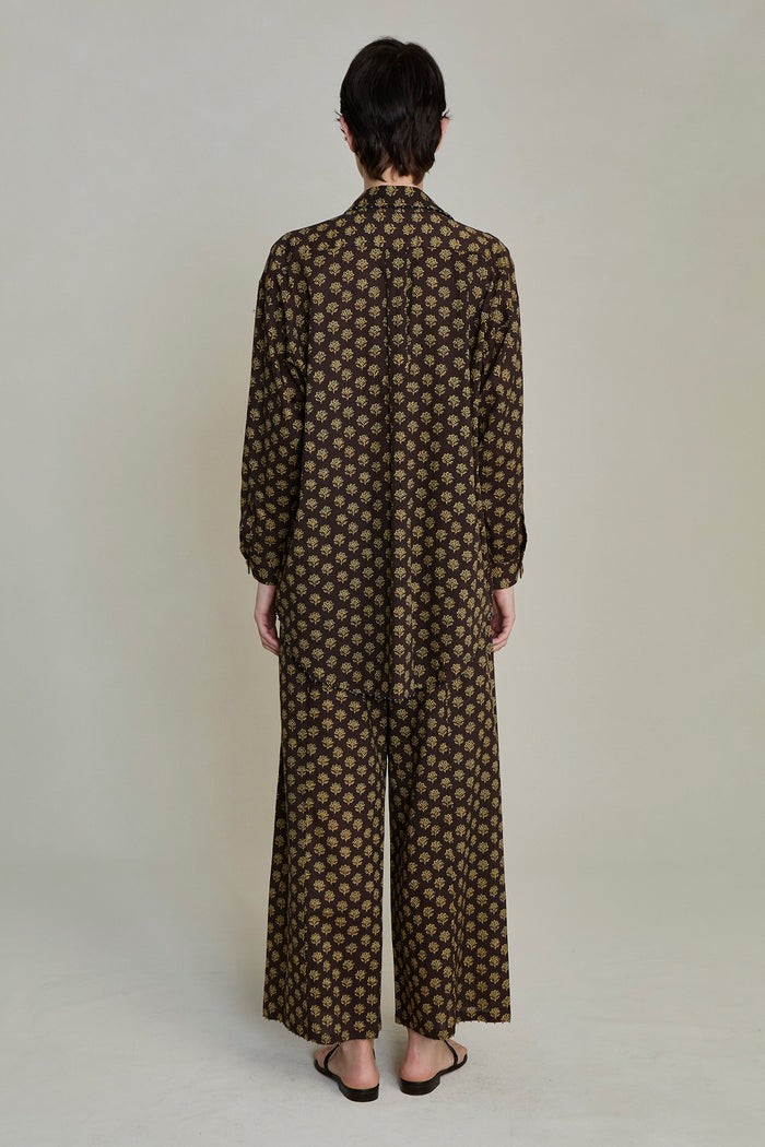 Astrid Block Print Set Brown