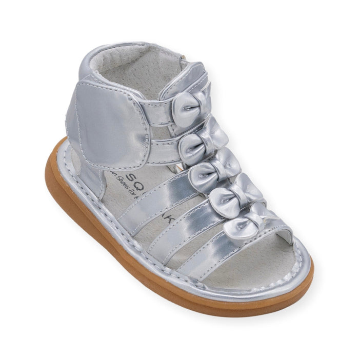 Athena Silver Sandal - Wee Squeak