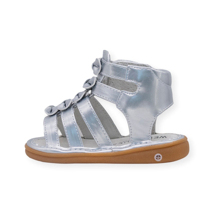 Athena Silver Sandal - Wee Squeak